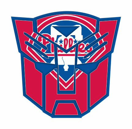 Autobots Philadelphia Phillies logo vinyl decal